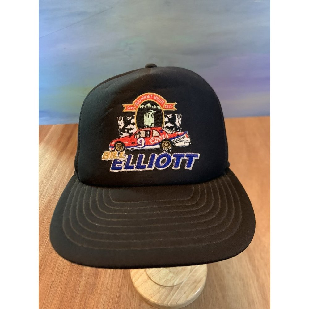 Vintage Bill Elliott Trucker Hat NASCAR Cap Coors Beer 1988 Racing Snapback